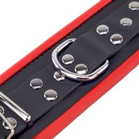 Red Leather Esposas de cuero - Rojo/Negro, imagen 4