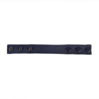 Red Leather Cocky - Cockring de cuero ajustable - Negro, imagen 3