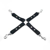 Red Leather Nudo BDSM de cuero con ganchos - Negro, imagen 2