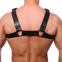 Red Leather Arnés de cuero Bulldog - L/XL - Negro, imagen 2