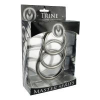 XR Brands Trine - Colección de cockrings de acero, imagen 2