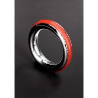 Steel by Shots Cazzo Tensions - Cockring de acero con incrustaciones de silicona - 50 mm