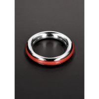 Steel by Shots Cazzo Tensions - Cockring de acero con incrustaciones de silicona - 50 mm, imagen 3
