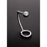 Steel by Shots Intruder Cockring de acero con bola anal - 50/30 mm