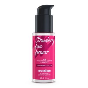 Crushious Lubricante base agua - Sabor fresa - 50 ml