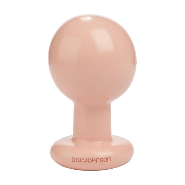 Doc Johnson The Classic - Plug anal redondo - Grande - Crema