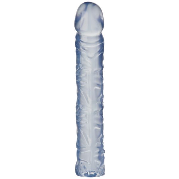 Doc Johnson Crystal Jellies Classic Dong - Dildo veteado flexible - 25 cm