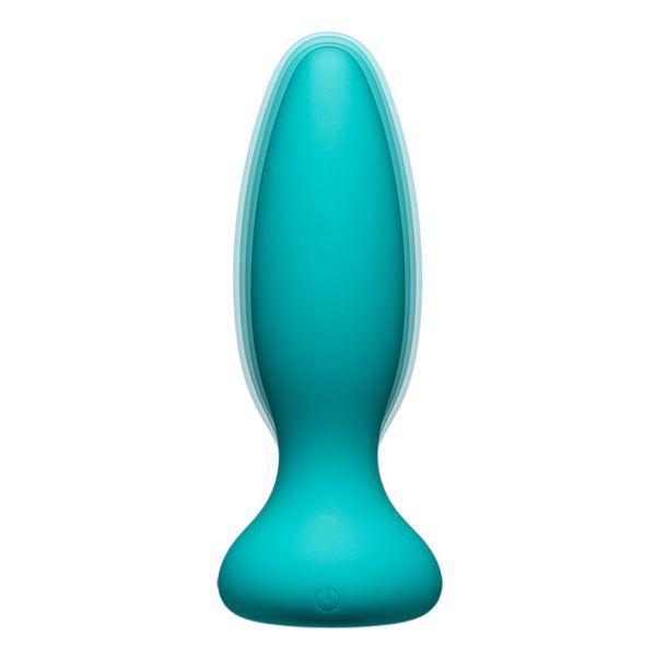 Doc Johnson Vibe - Plug anal de silicona con control remoto - Verde Avanzado
