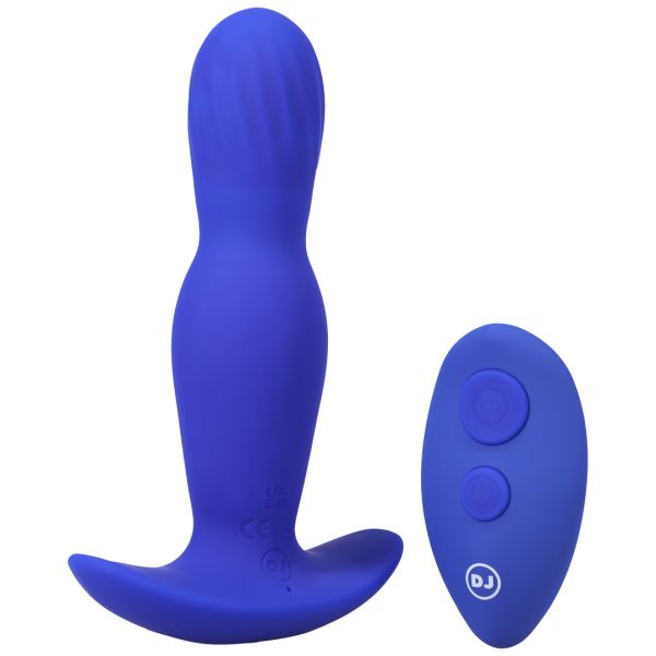 Doc Johnson Expander - Plug anal de silicona con control remoto - Azul
