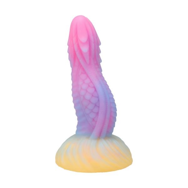Doc Johnson Fantasy Fuckers - Dragon's Tongue - Brilla en la oscuridad - Multicolor