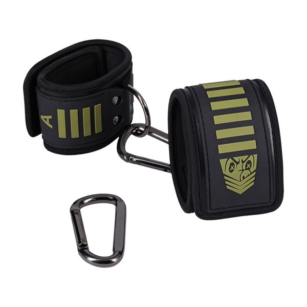 Doc Johnson Tactical Esposas de tobillo - Negro/Verde