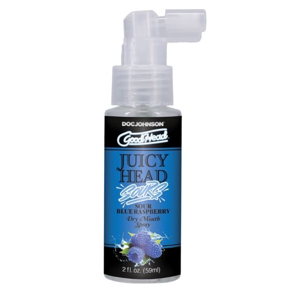 Doc Johnson Juicy Head - Spray para boca seca - Frambuesa azul ácida - 59 ml