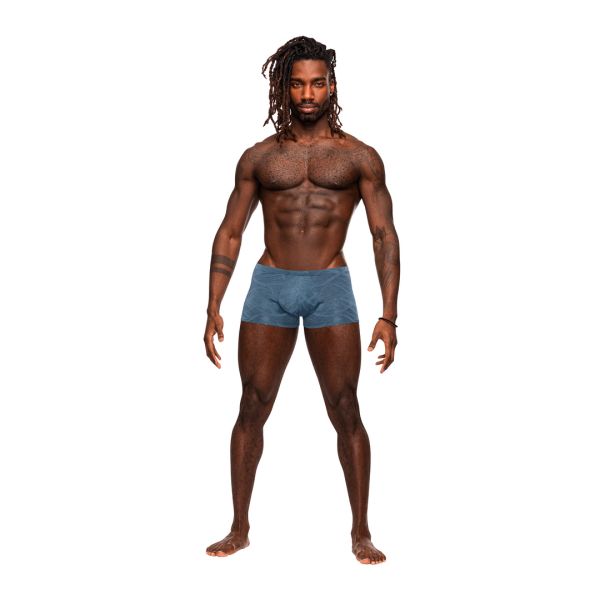 Male Power Inter-mingle Mini Short - L - Azul