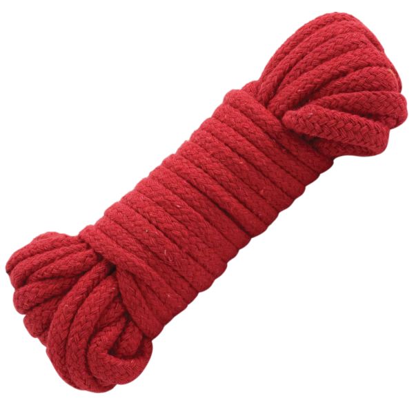 Doc Johnson Cuerda Bondage de Algodón Japonesa - Roja