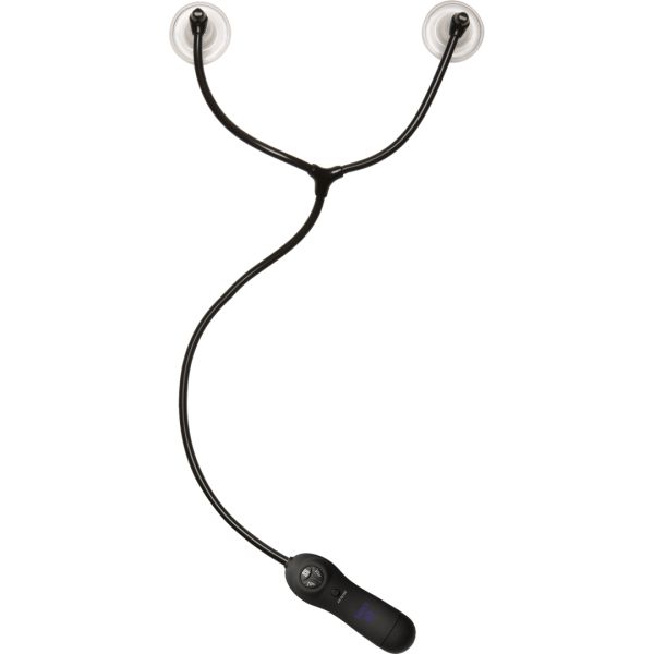 Doc Johnson Swell - Copas succionadoras de pezones vibradoras automáticas - Negro/Violeta