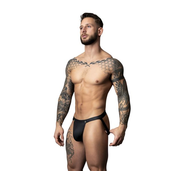 Male Power Jockstrap con cierre automático - L/XL - Negro