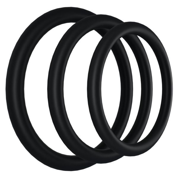 Doc Johnson Tri-Pack Rubber Gasket - Set de cockrings