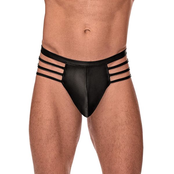 Male Power Cage Matte Tanga - L/XL - Negro