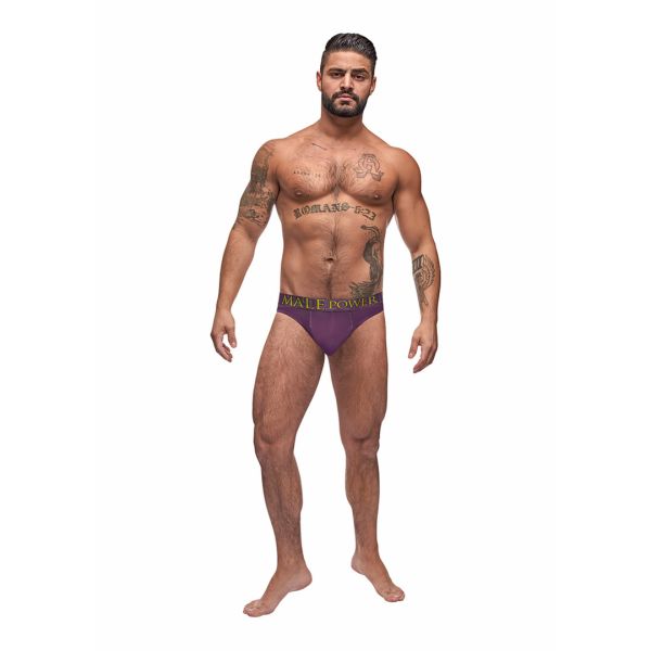 Male Power Avant-Garde Enhancer Thong - L/XL - Aubergina