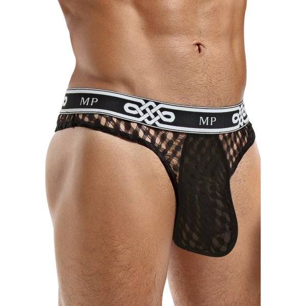 Male Power Tanga de tiro bajo - S/M - Negro