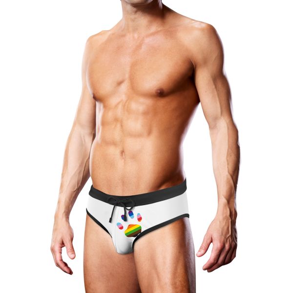 Prowler Bañador Slip - Blanco Pata Oversized