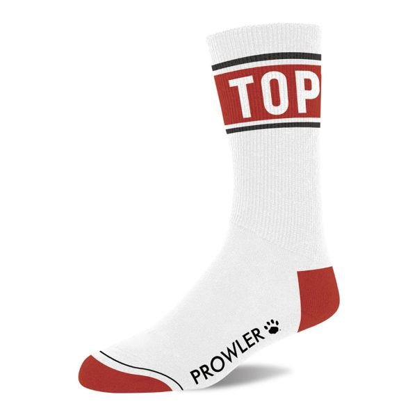 Prowler Calcetines Top - Blanco/Rojo
