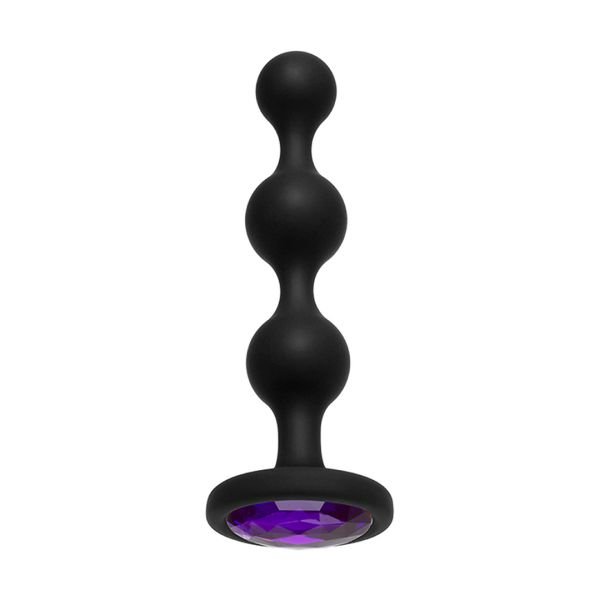 Doc Johnson Booty Bling - Plug anal con bolas y joya