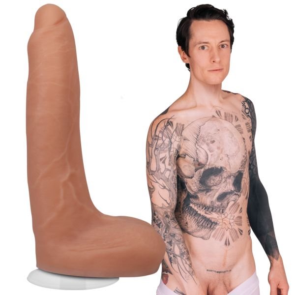 Doc Johnson Owen Gray - Dildo realista de silicona - 22 cm