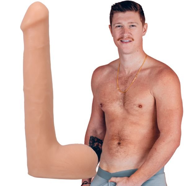 Doc Johnson Oliver Flynn - Dildo realista ULTRASKYN - 25 cm - Vainilla