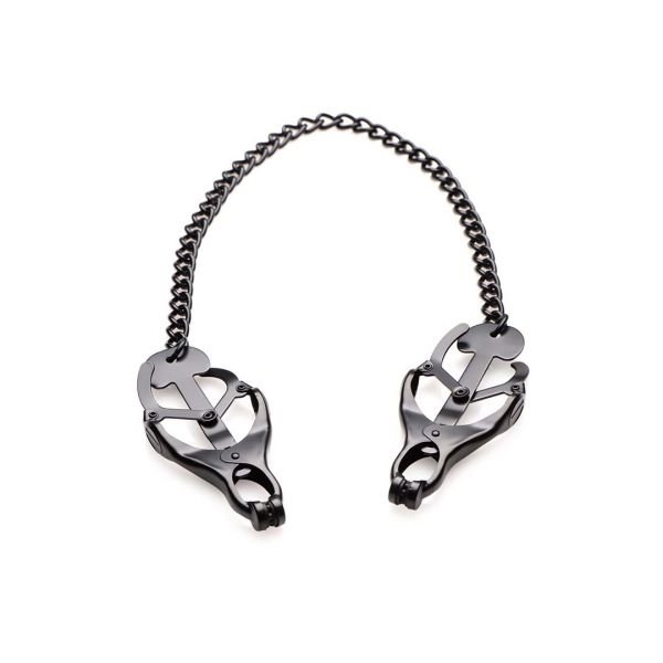 XR Brands Monarch Noir - Pinzas para pezones