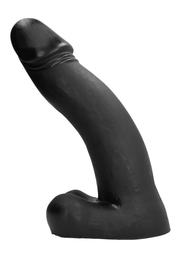 All Black Dildo - 45 cm con Testículos