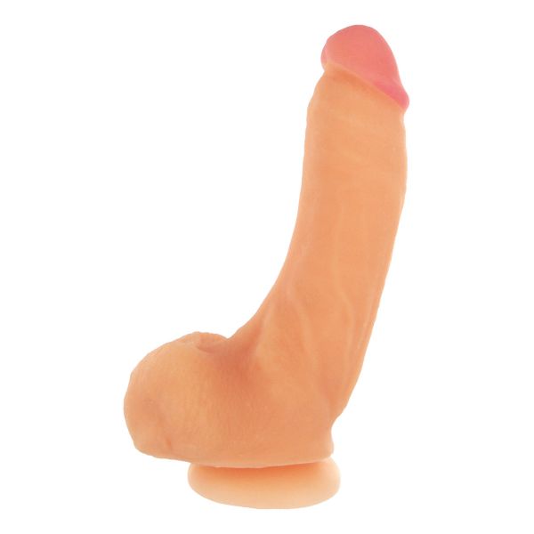 XR Brands Girthy George Dildo con ventosa - 22,9 cm - Color carne