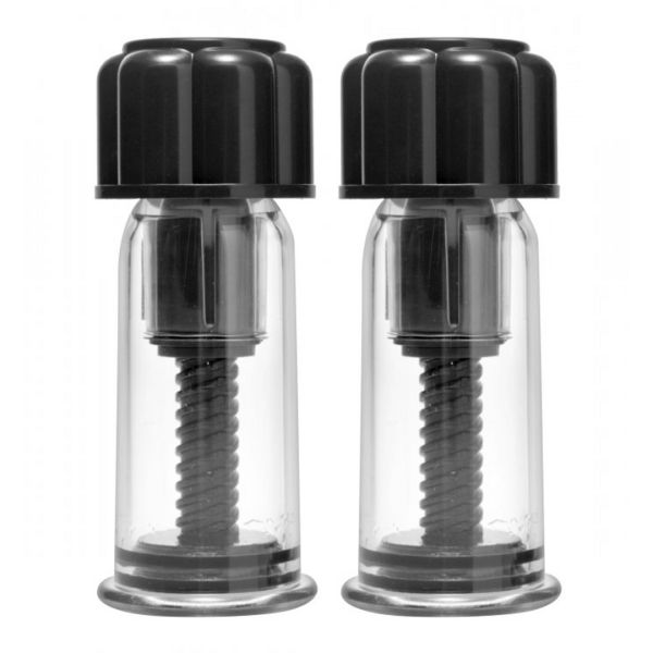 XR Brands Black Max - Potentes pistones de rosca para pezones