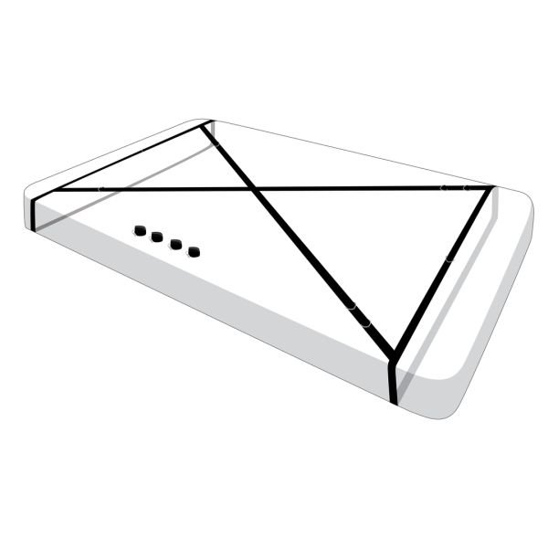 XR Brands Interlace - Set de ataduras para cama superior e inferior