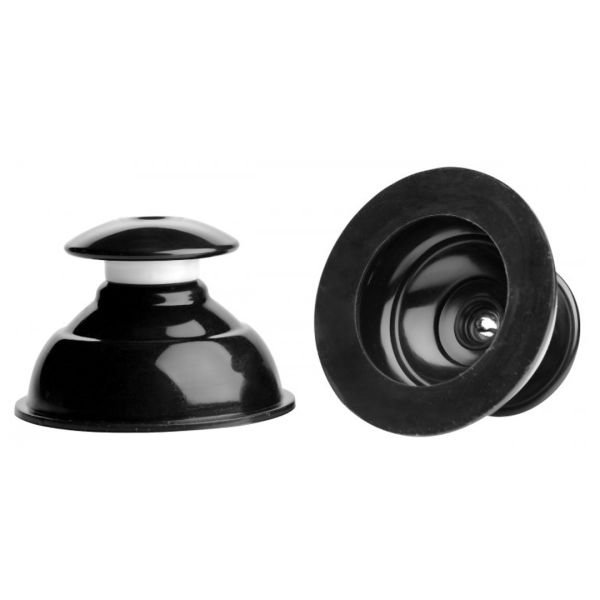 XR Brands Plungers - Succionadores de pezones de silicona con succión extrema