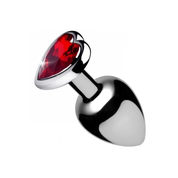XR Brands Red Heart Gem - Plug anal - Grande
