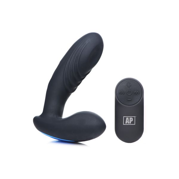XR Brands P-Thump - Vibrador de próstata con golpeteo y mando a distancia 7 velocidades