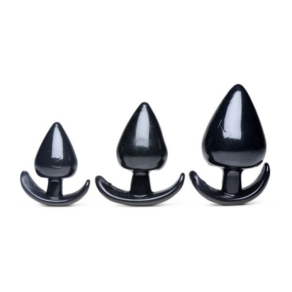 XR Brands Triple Spades - Set de 3 plugs anales