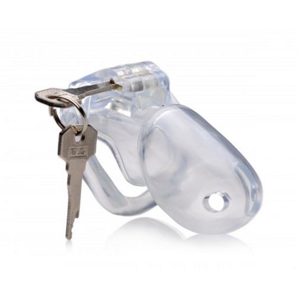 XR Brands Clear Captor - Jaula de castidad con llaves - Pequeña