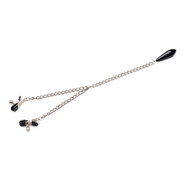 XR Brands Titty Taunter - Pinzas para pezones con bola de peso