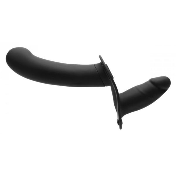 XR Brands Double Diva - Dildo doble con arnés y mando a distancia