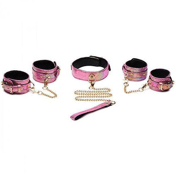 XR Brands Captive Cobra - Set bondage estampado serpiente