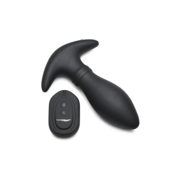 XR Brands Rim Slide - Plug anal silicona con anillo deslizante - Negro