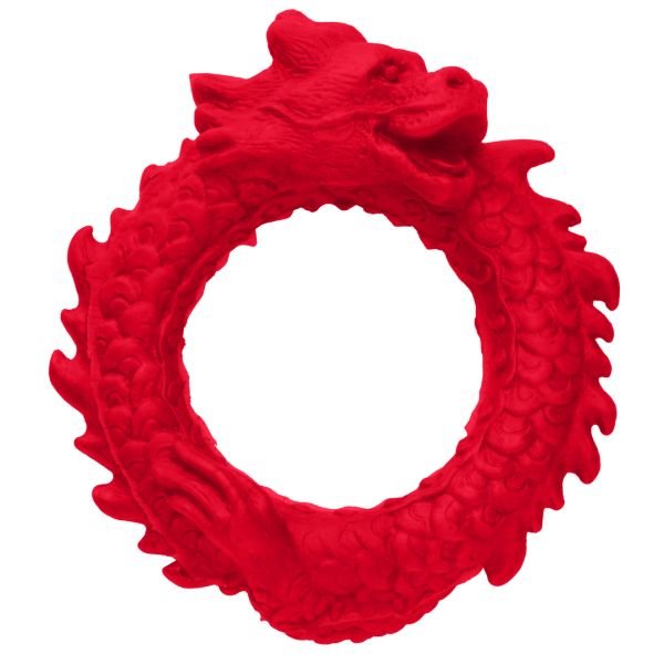 XR Brands Rise of the Dragon - Cockring de silicona - Rojo