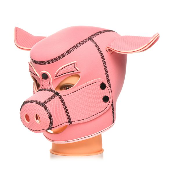XR Brands Swine - Capucha de cerdo de neopreno - Rosa