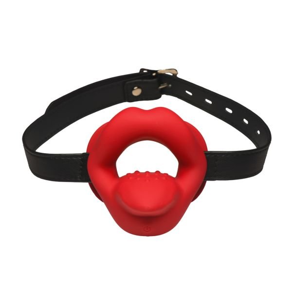 XR Brands Sissy - Mordaza vibradora - Rojo