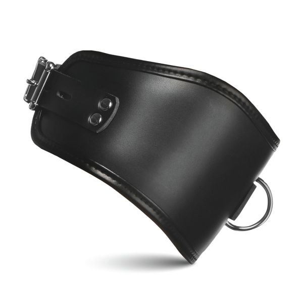 XR Brands Hard Stance - Collar postural acolchado con cierre - Negro