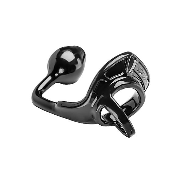 PerfectFitBrand Armor Tug Lock - Cockring con ball strap y plug anal - Mediano