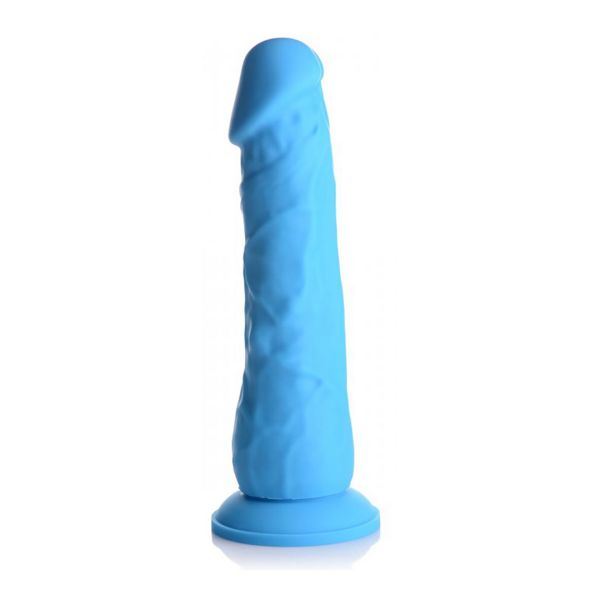 Curve Toys Lollicock - Dildo de silicona sin testículos - 18 cm - Azul