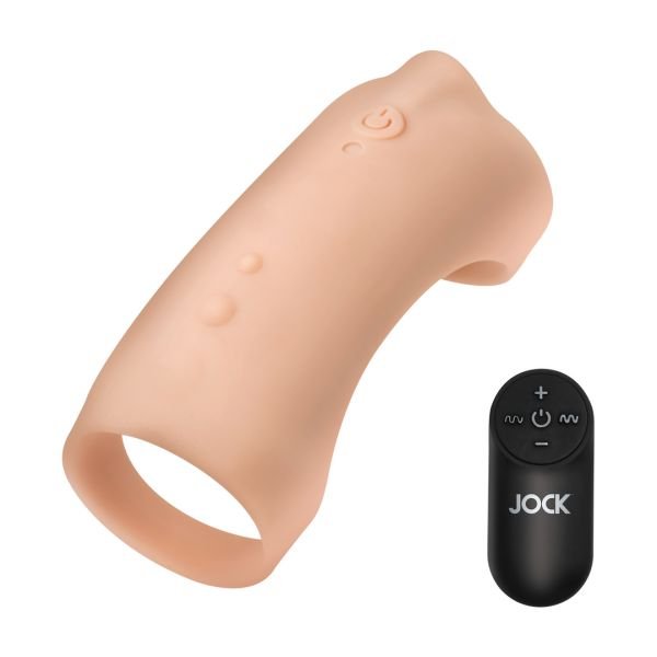 Curve Toys Funda vibradora de silicona para el pene - Tono claro